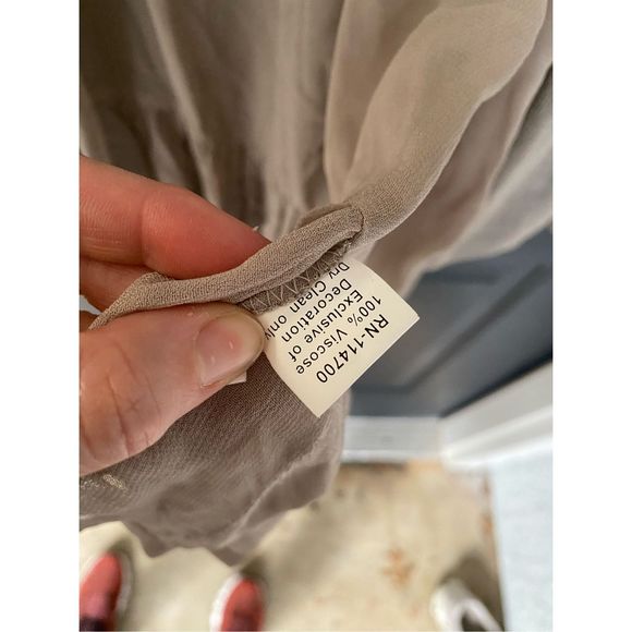 Chan Luu TAN Beaded Cardigan Sweater, Size Large, MSRP $248 - Picture 7 of 12